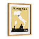 Florencia - Mapas de amor de la ciudad 30 - Emiliano Deificus | Cuadro decorativo de Canvas Lab