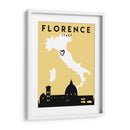 Florencia - Mapas de amor de la ciudad 30 - Emiliano Deificus | Cuadro decorativo de Canvas Lab