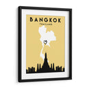 Bangkok - Mapas de amor de la ciudad 08 - Emiliano Deificus | Cuadro decorativo de Canvas Lab