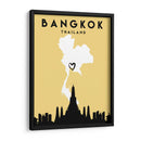 Bangkok - Mapas de amor de la ciudad 08 - Emiliano Deificus | Cuadro decorativo de Canvas Lab