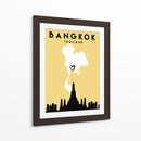 Bangkok - Mapas de amor de la ciudad 08 - Emiliano Deificus | Cuadro decorativo de Canvas Lab