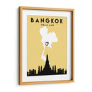 Bangkok - Mapas de amor de la ciudad 08 - Emiliano Deificus | Cuadro decorativo de Canvas Lab