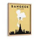 Bangkok - Mapas de amor de la ciudad 08 - Emiliano Deificus | Cuadro decorativo de Canvas Lab