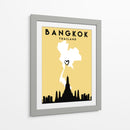 Bangkok - Mapas de amor de la ciudad 08 - Emiliano Deificus | Cuadro decorativo de Canvas Lab