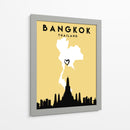 Bangkok - Mapas de amor de la ciudad 08 - Emiliano Deificus | Cuadro decorativo de Canvas Lab