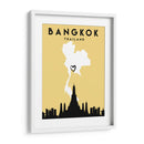 Bangkok - Mapas de amor de la ciudad 08 - Emiliano Deificus | Cuadro decorativo de Canvas Lab