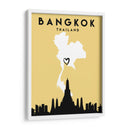Bangkok - Mapas de amor de la ciudad 08 - Emiliano Deificus | Cuadro decorativo de Canvas Lab