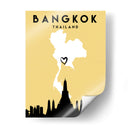 Bangkok - Mapas de amor de la ciudad 08 - Emiliano Deificus | Cuadro decorativo de Canvas Lab