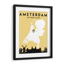 Amsterdam - Mapas de amor de la ciudad 03 - Emiliano Deificus | Cuadro decorativo de Canvas Lab
