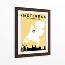 Amsterdam - Mapas de amor de la ciudad 03 - Emiliano Deificus | Cuadro decorativo de Canvas Lab