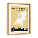 Amsterdam - Mapas de amor de la ciudad 03 - Emiliano Deificus | Cuadro decorativo de Canvas Lab