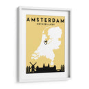 Amsterdam - Mapas de amor de la ciudad 03 - Emiliano Deificus | Cuadro decorativo de Canvas Lab