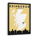 Edinburgh - Mapas de amor de la ciudad 29 - Emiliano Deificus | Cuadro decorativo de Canvas Lab