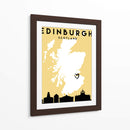 Edinburgh - Mapas de amor de la ciudad 29 - Emiliano Deificus | Cuadro decorativo de Canvas Lab