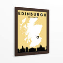 Edinburgh - Mapas de amor de la ciudad 29 - Emiliano Deificus | Cuadro decorativo de Canvas Lab