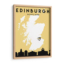 Edinburgh - Mapas de amor de la ciudad 29 - Emiliano Deificus | Cuadro decorativo de Canvas Lab