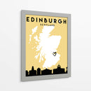 Edinburgh - Mapas de amor de la ciudad 29 - Emiliano Deificus | Cuadro decorativo de Canvas Lab