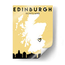 Edinburgh - Mapas de amor de la ciudad 29 - Emiliano Deificus | Cuadro decorativo de Canvas Lab