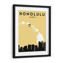 Honolulu - Mapas de amor de la ciudad 33 - Emiliano Deificus | Cuadro decorativo de Canvas Lab