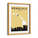 Honolulu - Mapas de amor de la ciudad 33 - Emiliano Deificus | Cuadro decorativo de Canvas Lab