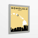 Honolulu - Mapas de amor de la ciudad 33 - Emiliano Deificus | Cuadro decorativo de Canvas Lab