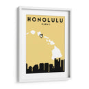 Honolulu - Mapas de amor de la ciudad 33 - Emiliano Deificus | Cuadro decorativo de Canvas Lab