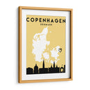 Copenhagen - Mapas de amor de la ciudad 23 - Emiliano Deificus | Cuadro decorativo de Canvas Lab