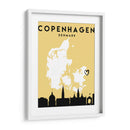 Copenhagen - Mapas de amor de la ciudad 23 - Emiliano Deificus | Cuadro decorativo de Canvas Lab