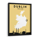 Dublin - Mapas de amor de la ciudad 28 - Emiliano Deificus | Cuadro decorativo de Canvas Lab