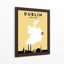 Dublin - Mapas de amor de la ciudad 28 - Emiliano Deificus | Cuadro decorativo de Canvas Lab