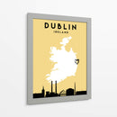 Dublin - Mapas de amor de la ciudad 28 - Emiliano Deificus | Cuadro decorativo de Canvas Lab