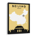 Beijing - Mapas de amor de la ciudad 10 - Emiliano Deificus | Cuadro decorativo de Canvas Lab