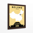Beijing - Mapas de amor de la ciudad 10 - Emiliano Deificus | Cuadro decorativo de Canvas Lab