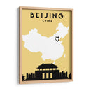Beijing - Mapas de amor de la ciudad 10 - Emiliano Deificus | Cuadro decorativo de Canvas Lab