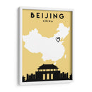 Beijing - Mapas de amor de la ciudad 10 - Emiliano Deificus | Cuadro decorativo de Canvas Lab