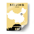 Beijing - Mapas de amor de la ciudad 10 - Emiliano Deificus | Cuadro decorativo de Canvas Lab