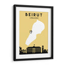 Beirut - Mapas de amor de la ciudad 11 - Emiliano Deificus | Cuadro decorativo de Canvas Lab