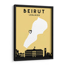 Beirut - Mapas de amor de la ciudad 11 - Emiliano Deificus | Cuadro decorativo de Canvas Lab