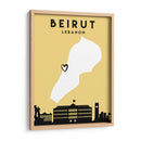 Beirut - Mapas de amor de la ciudad 11 - Emiliano Deificus | Cuadro decorativo de Canvas Lab