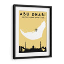 Abu Dhabi - Mapas de amor de la ciudad 01 - Emiliano Deificus | Cuadro decorativo de Canvas Lab