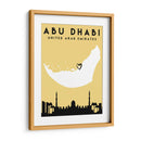 Abu Dhabi - Mapas de amor de la ciudad 01 - Emiliano Deificus | Cuadro decorativo de Canvas Lab