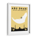 Abu Dhabi - Mapas de amor de la ciudad 01 - Emiliano Deificus | Cuadro decorativo de Canvas Lab