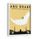 Abu Dhabi - Mapas de amor de la ciudad 01 - Emiliano Deificus | Cuadro decorativo de Canvas Lab
