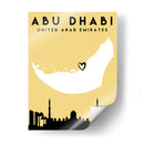 Abu Dhabi - Mapas de amor de la ciudad 01 - Emiliano Deificus | Cuadro decorativo de Canvas Lab