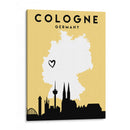Colonia - Mapas de amor de la ciudad 22 - Emiliano Deificus | Cuadro decorativo de Canvas Lab