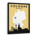 Colonia - Mapas de amor de la ciudad 22 - Emiliano Deificus | Cuadro decorativo de Canvas Lab