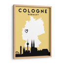 Colonia - Mapas de amor de la ciudad 22 - Emiliano Deificus | Cuadro decorativo de Canvas Lab