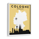 Colonia - Mapas de amor de la ciudad 22 - Emiliano Deificus | Cuadro decorativo de Canvas Lab