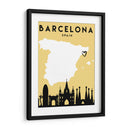 Barcelona - Mapas de amor de la ciudad 09 - Emiliano Deificus | Cuadro decorativo de Canvas Lab