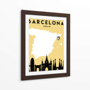 Barcelona - Mapas de amor de la ciudad 09 - Emiliano Deificus | Cuadro decorativo de Canvas Lab